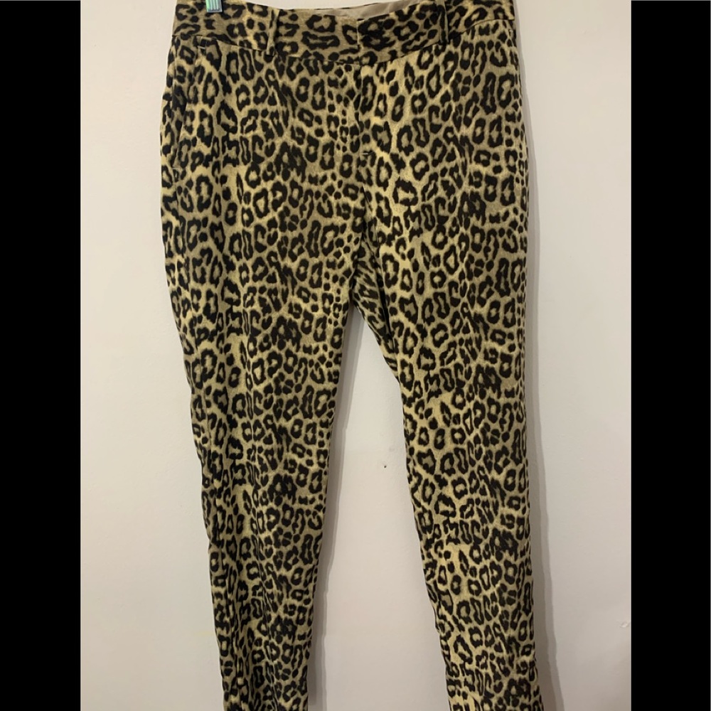 Banana Republic cheetah print pants EUC